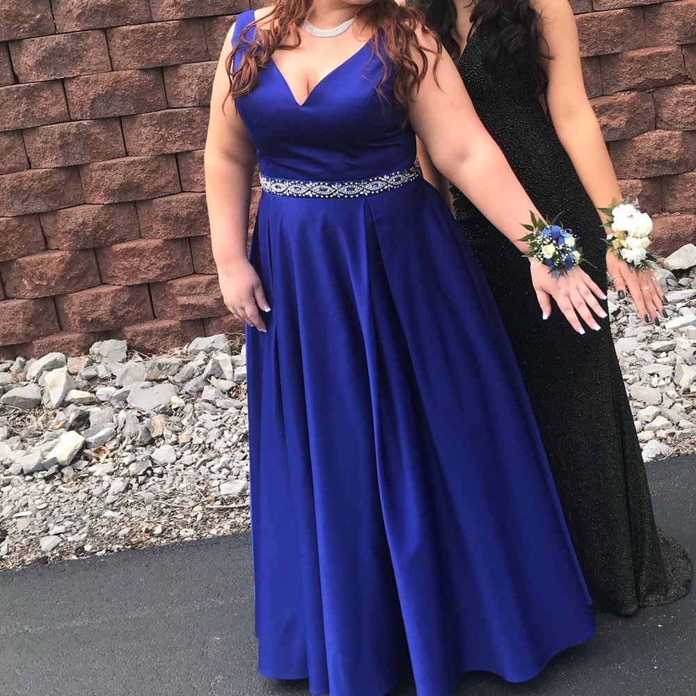 Royal blue prom dress